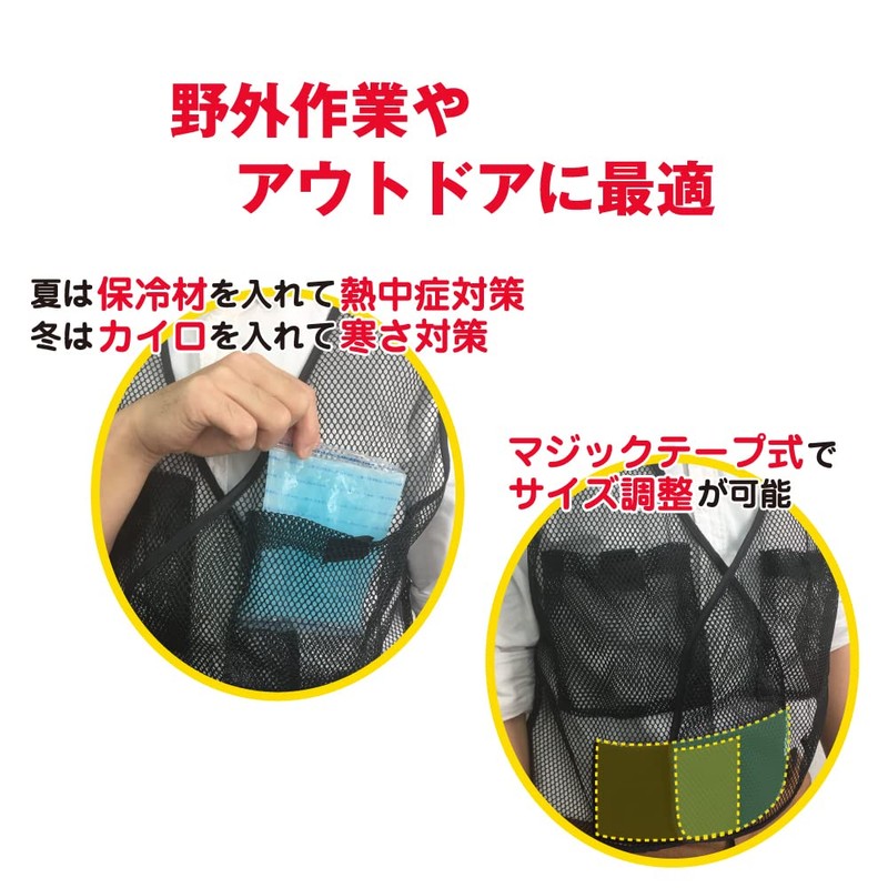 PAX ASIAN Cool MAX Unisex Heatstroke Countermeasure Cooling Mesh Vest
