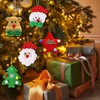 5 Pcs Christmas Tree Ornaments Set- Cartoon Plush Christmas Ornaments