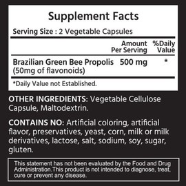 마이라이프 내추럴스 그린 프로폴리스 500mg 120 야채캡슐 MyLife Naturals Green Propolis 500mg 120 Veggie Capsules