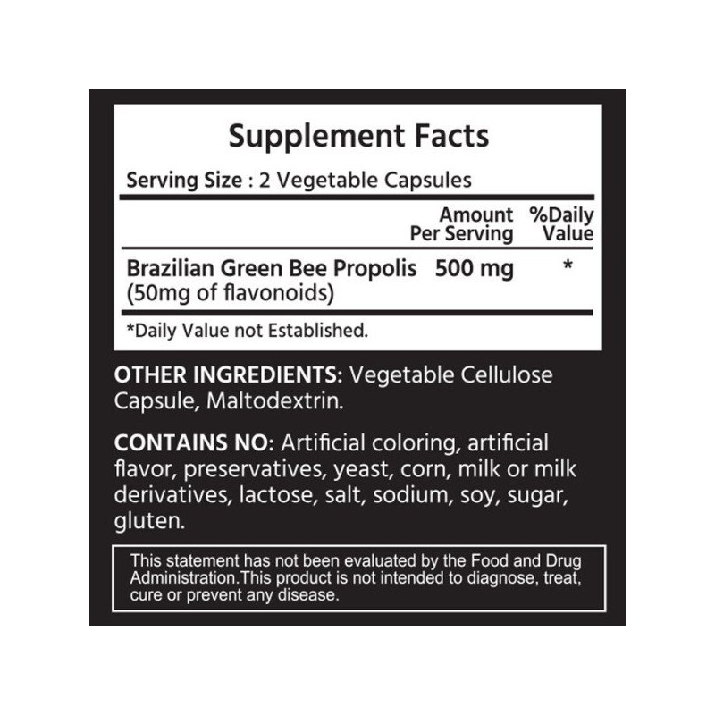 마이라이프 내추럴스 그린 프로폴리스 500mg 120 야채캡슐 MyLife Naturals Green