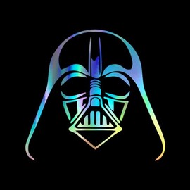 Darth Helmet Vader Decal Vinyl Sticker Auto Car Truck Wall Laptop | Holographic | 5.5" x 5"
