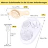 3-in-1 Egg Slicer Stainless Steel with 3 Egg Separators and