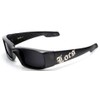 LOCS Sunglasses Hardcore Black Dark Lens OG Stylish Square 0152