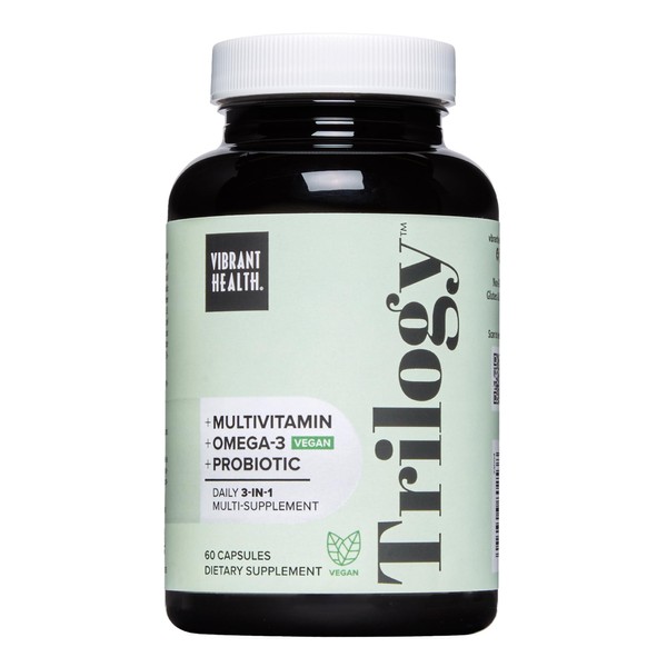 Vibrant Health, Trilogy Vegan, Probiotic Multivitamin with an Essential Blend