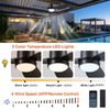 BZX Waterproof Outdoor Ceiling-Fan with Light - 42" Modern Ceiling