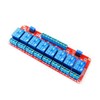 12V 8-Channel Relay Module with Optocoupler Isolation - High/Low Level