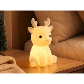 Cute Deer Night Light LED Lamp Battery Operated Kids Nursery Bedroom Table Decor