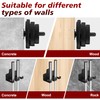 Rumoid Wall Mounted Weight Plate Holder, 4 Pack, with 1