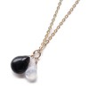 Morion Black Crystal Moonstone Pendant Top po180807-3