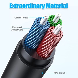 Inovat 10M 30 Feet 3.5mm Jack Audio Stereo Earphone M/F Extension Cable Cord Male to Female