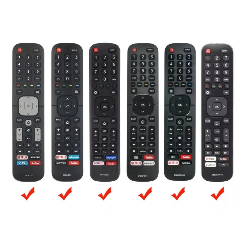Estuchelandia Funda Silicona Control Hisense 55h6b/50h7gb En2a27 Led Hdtv