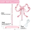 Jarthenaamcs Trendy Bow Paper Towel Holder Cute Pink Bow Knot
