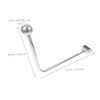 COLLBATH Hydraulic Salon Chair Reclining Handle Ergonomic Lift Mechanism for