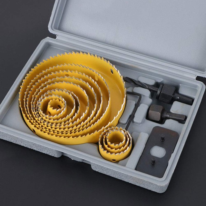 Hole Saw Kit, 11 Piece Hole Saw Cutter Set, Downlights,