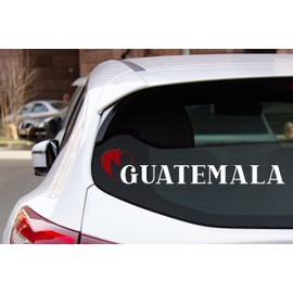 Western Decal Guatemala Stickers para Carros Calcomanias para Autos Guatemala Decal for Cars and Trucks Latin Heritage (4" x 20")