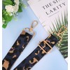 Replacement Handbag Straps Leopard Print Nylon, Adjustable 3.8cm Wide 80-130cm/31.5-51.18