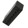 Pedal Power Supply 6 Isolated Outputs Metal Black Electric Equipment