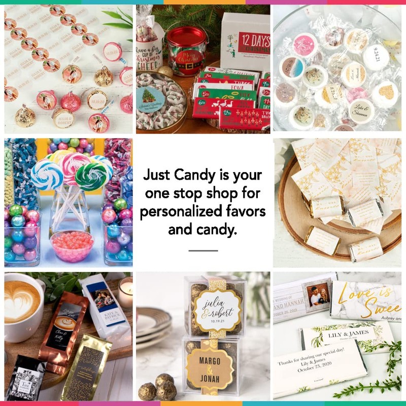 Christmas Candy Chocolate Mix with Exclusive Holiday Stickers by Just