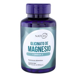 Natgel | Glicinato de Magnesio + Omega-3 | 120 Cápsulas
