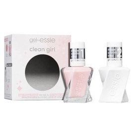 Essie Gel Couture Clean Girl Set (No. 00 Top Coat, No. 10 Sheer Fantasy)