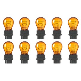 CEC Industries #4157NALL (Amber) Long Life Bulbs, 12.8/14 V, 28.54/8.26 W, W2.5x16q Base, S-8 shape (Box of 10)