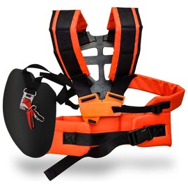 Shoulder Strap for Brushcutter, Double Trimmer Shoulder Strap, Professional Shoulder Strap, Brushcutter, Adjustable Grass Trimmer Strap, for Brush Cutter, Grass Trimmer