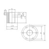 Trapezoidal Thread Nut Flange EBFM 20 x 4 Right Gunmetal