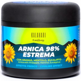 Kalahari Arnica 98% Gel - Extreme and Extra Strong Reinforced with Pineapple Extract - Intensive Effect for Massages Muscles & Joints - Cooling Gel, Natural Ingredients, Made in Italy - 500 ml