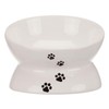 Trixie White Ceramic Cat Feeder