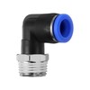 sourcing map Push to Connect Fittings Male Elbow 1/2 Inch