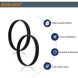 JEDELEOS Replacement Belts for Hoover WindTunnel XL and Max Capacity Pet Upright Vacuum UH71105, UH71105DI, UH71107, UH71100, UH71120 (Pack of 2)