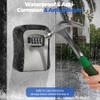 HIYAA Key Safe Wall Mounted, All-Metal 4 Digit Combination, Outdoor,