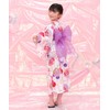 Bee saa01400 Yukata 3-Piece Set, Kids, Girls, Summer, Easy, Separate