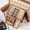 Jewelry Box Organizer, Solid Wood Jewelry Boxes for Women for