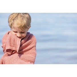 Disana Linen Summer Blanket | Organic Cotton Cooling Organic Linen | Spring Summer | Baby Toddler Child | Made in Germany | GOTS IVN Certified | Grey Size 80 x 100 cm