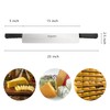 BOLEXINO 15 Inch Double Handle Cheese Knife for Charcuterie, High