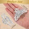 2 PCS Rhinestone Hair Clips Glitter Hair Claw Clips for