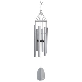 Woodstock Chimes Signature Collection, Bells of Paradise, Harbor Gray 32", Decor Designs Wind Chimes for Outdoor, Patio, Home or Garden Décor (BPMY)