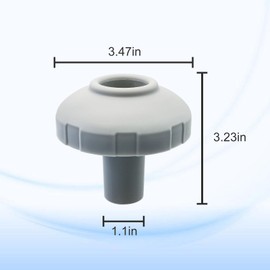 Aulpq Pool Inlet Jet Nozzle/Pool Inlet Strainer Connector 11070 12364, for Intex 25022E 26005E Aboveground Pool, for All Aboveground Pool and inground Pool Inlet/Outlet Water 1-1/4" Fitting Connector.
