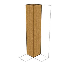 E1 Packaging 4" x 4" x 20" Corrugated Boxes 32 ECT (Pack of 25-4x4x20) | Quality moving boxes. Great for shipping boxes for Business, office or home.