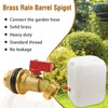 Napredak brass rain barrel spigot kit, 3/4" GHT quarter Turn