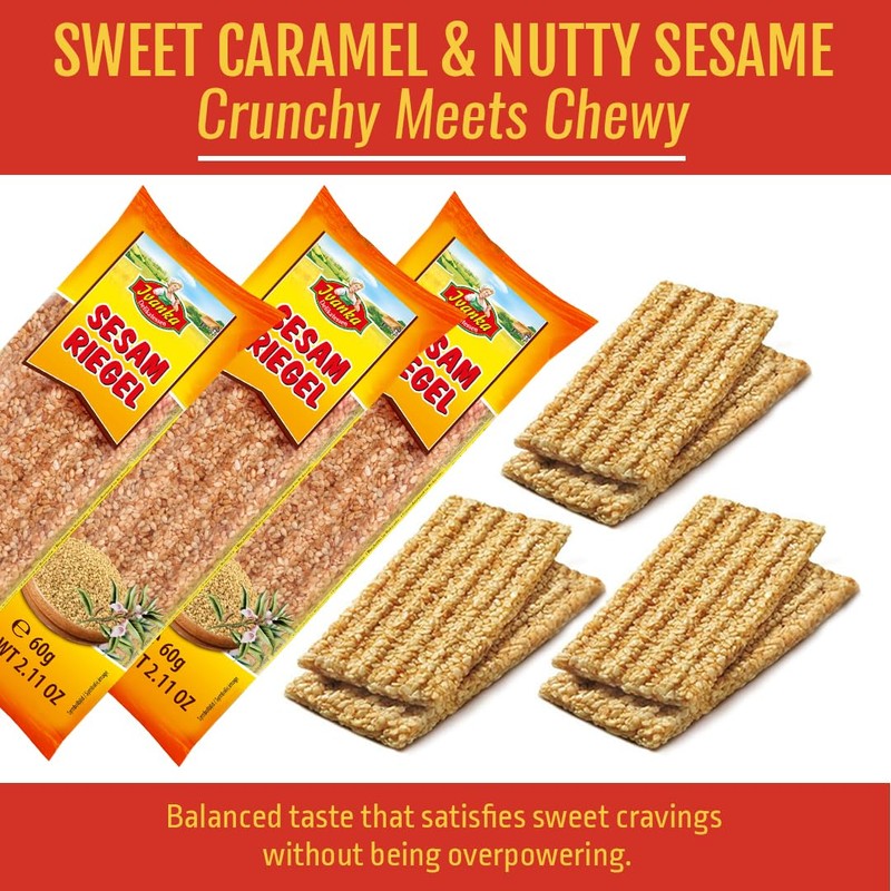 Ivanka's Sesame Crunchy Caramel Bars Deliver Natural Energy & Nutty