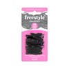 Freestyle Snag Free Elastics, Black, 4 mm, Large (30-Pieces)