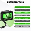 Digital Engine Tachometer & Hour Meter Mini Tach Gauge with