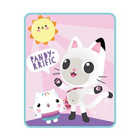 Franco Kids Bedding Super Soft Plush Micro Raschel Throw, 46 in x 60 in, Gabby's Dollhouse