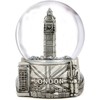 Mini London Snow Globe Silver 2.5 Inches Tall