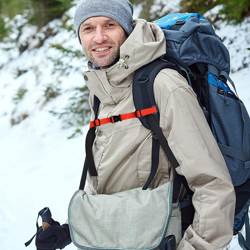Helweet Adjustable Chest Strap Backpack, Strap for Backpack, Nylon Chest