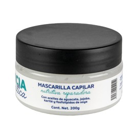 CARICIA AROMÁTICA — Mascarilla Capilar Nutritiva Reparadora 200 g | Aceites de AGUACATE, JOJOBA, KARITÉ Y SOYA | Tratamiento Capilar