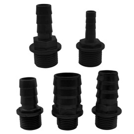 Lovelysp Nozzles Kit for Fountain Pump 5 Sizes Plastic Nozzle Replacement Adapters（5-Piece Set）-1 Set