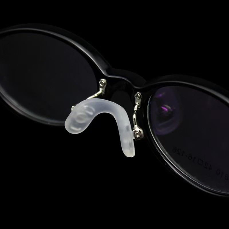 Eyeglass Nose Pads,U Shaped Screw-in Nose Piece，Soft Silicone Non Slip